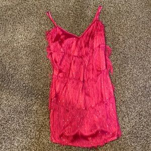 Pink flapper dress